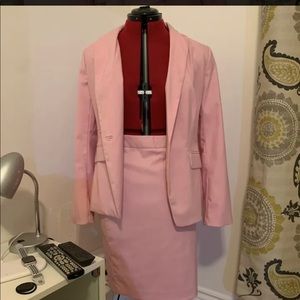 Banana Republic, skirt and jacket, pink, size 10, worn once